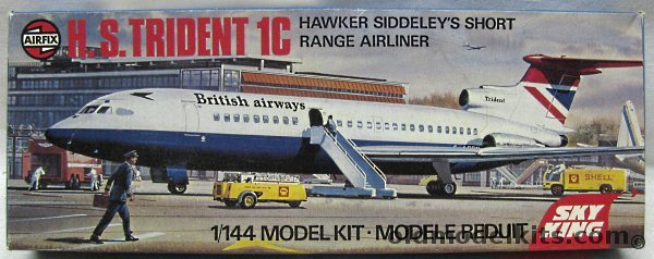 Airfix 1/144 H.S. Trident 1C British Airways - With Jet Set Northest Decals, 03174-9 plastic model kit